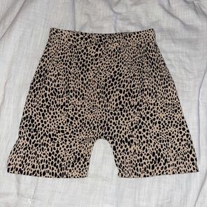 brand new cheetah john galt biker shorts